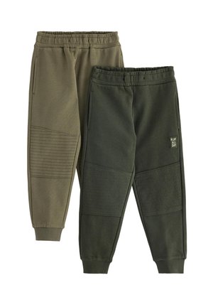 ESSENTIAL KNEE 2-PACK - Tracksuit bottoms - dark khaki green