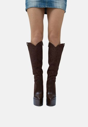 SALOON – STILE WESTERN A PUNTA - Stivali con i tacchi - marrone