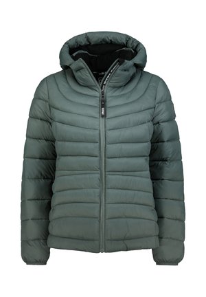 MIT KAPUZE UND REISSVERSCHLUSS - Winterjacke - grün