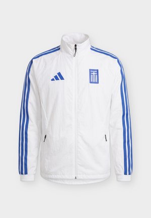 adidas Performance, GREECE HOME ANTHEM JACKET - Article de supporter d'équipe nationale - white