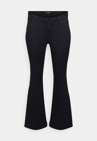 Vero Moda Curve - VMSCARLET  CURVE - Bootcut piegriezuma džinsi - black Miniatūras attēls 1