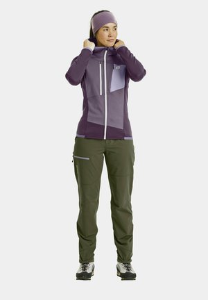 FLEECE GRID - Fleece jacket - dark wild berry