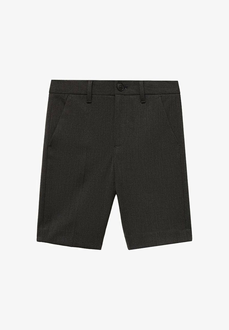 Harmaat shorts, jotka on valmistettu teksturoidusta kankaasta. Brooks suljenta, etutaskut ja muotoiltu design tekevät niistä sopivia vapaa-ajan tai puoliformaaliseen käyttöön.
