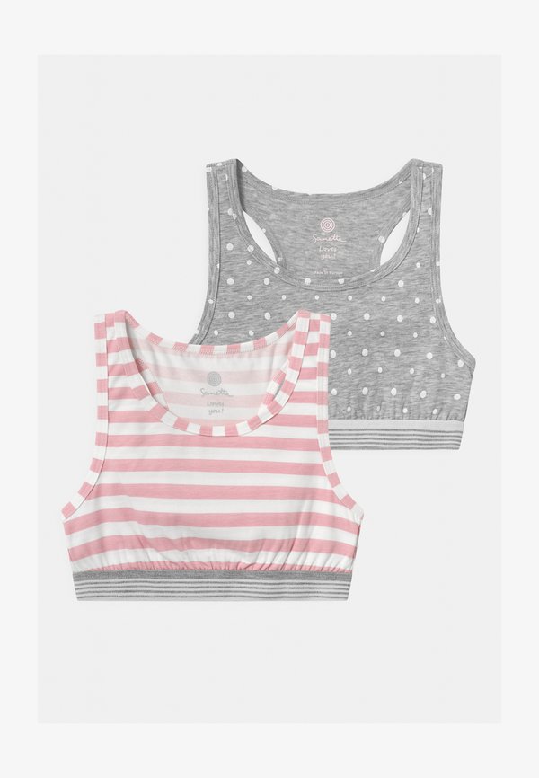 TEENS 2 PACK - Bustier - hellgrau melange