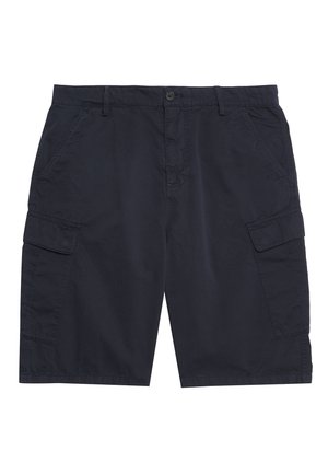 Marine cargo-shorts i et blødt materiale med en afslappet pasform. Har to sidelommer og to store cargolommer med klaplukninger.