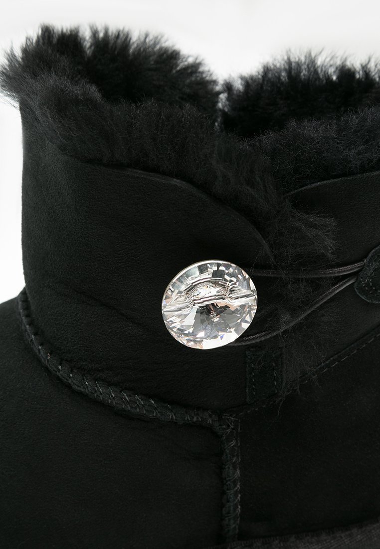 UGG MINI BAILEY BUTTON BLING - Stivaletti - black/nero - Zalando.it