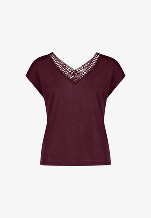 zero, Print T-shirt - dark aubergine