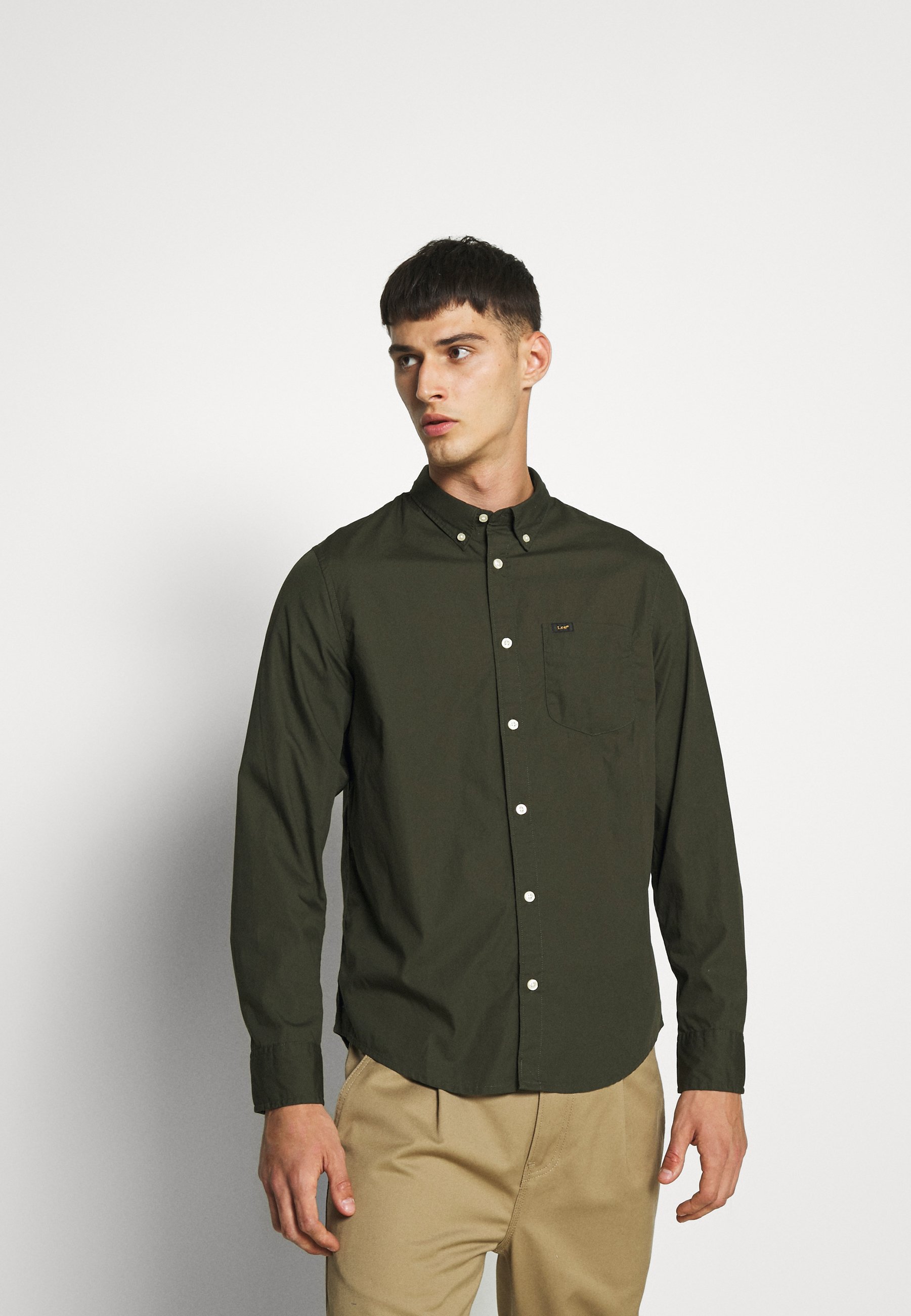 Lee BUTTON DOWN Skjorta serpico green Zalando.se Lee Vinterjacka serpico green Zalando.se