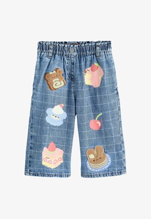 Next, REGULAR FIT - WIDE LEG JEANS - Relaxed fit jeans - dog cake print