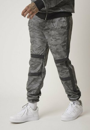 Project X Paris DE JOGGING RÉFLÉCHIS MOTIF CAMOUFLAGE - Pantalon de survêtement - noir
