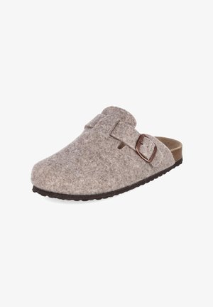 SUPERSOFT, SUPERSOFT 511192000/408 HERREN PANTOFFELN FILZ IN BEIGE - Muiltjes - beige
