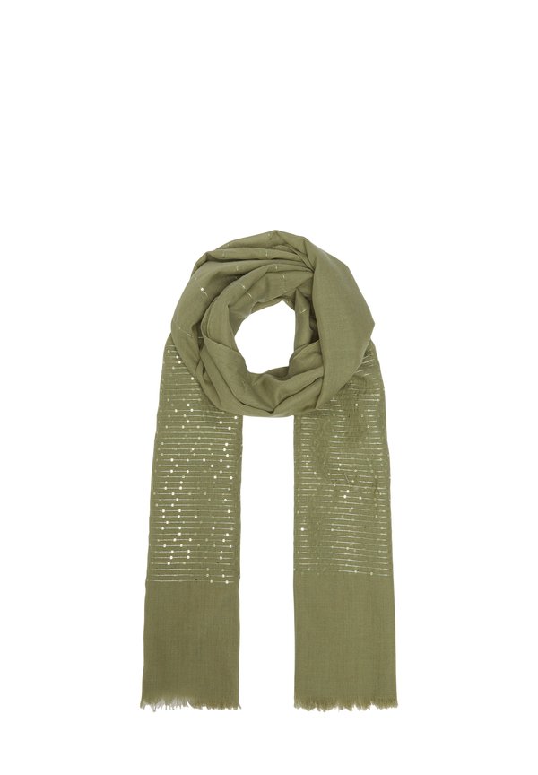 FESTIVER MIT PAILLETTEN - Schal - olivgrün