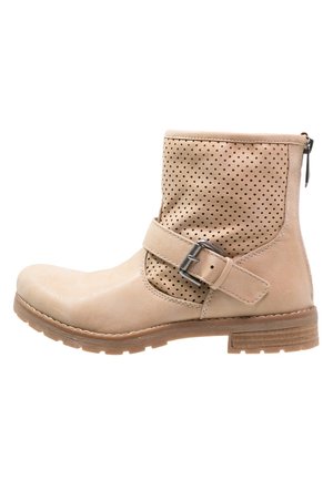 Bottines de cowboy / motard - beige