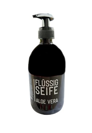 ECHTE FLÜSSIGE PFLANZENÖLSEIFE ALOE VERA BLACK EDITION  - Flüssigseife