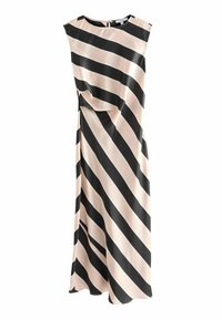 Nappali ruha - black and neutral stripe