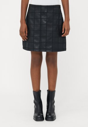VMHONOR SHORT SKIRT - A-vonalú szoknya - black