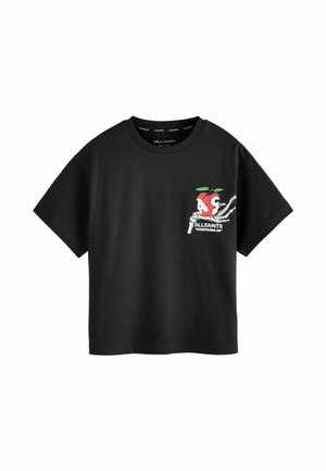 REGULAR FIT- GRAPHIC CREW - Printtipaita - black tempter