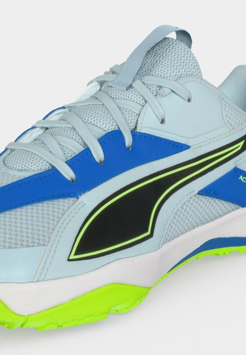 PUMA ACCELERATE JR 5 UNISEX - Handball shoes - aqua glow/white/green glare — photo 7