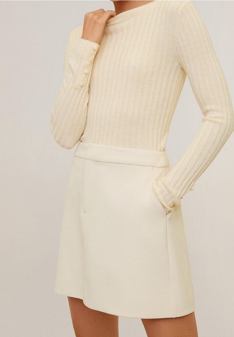 Mango A-lijn rok - beige