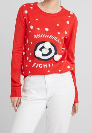 VILA Pullover - red