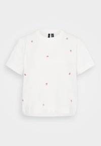 VMSOLVEI METTE - T-shirt imprimé - snow white