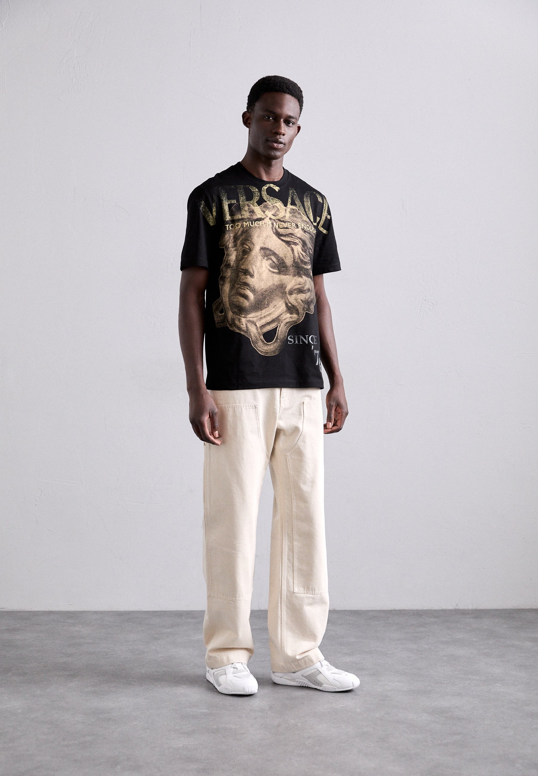 Versace Tricou cu imprimeu - black/negru - Zalando.ro