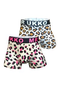 Mr Ukko 2-PACK LEOPARD - Boxer brief - turquoise and pink