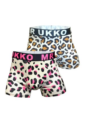 2-PACK LEOPARD - Trunks - turquoise and pink