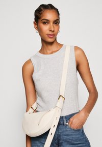 Marc O'Polo LONG ROUND NECK - Topper - chalky grey melange