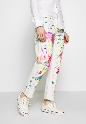 Straight leg jeans - white denim