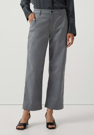 CHENILA COATED - Pantaloni - pewter grey