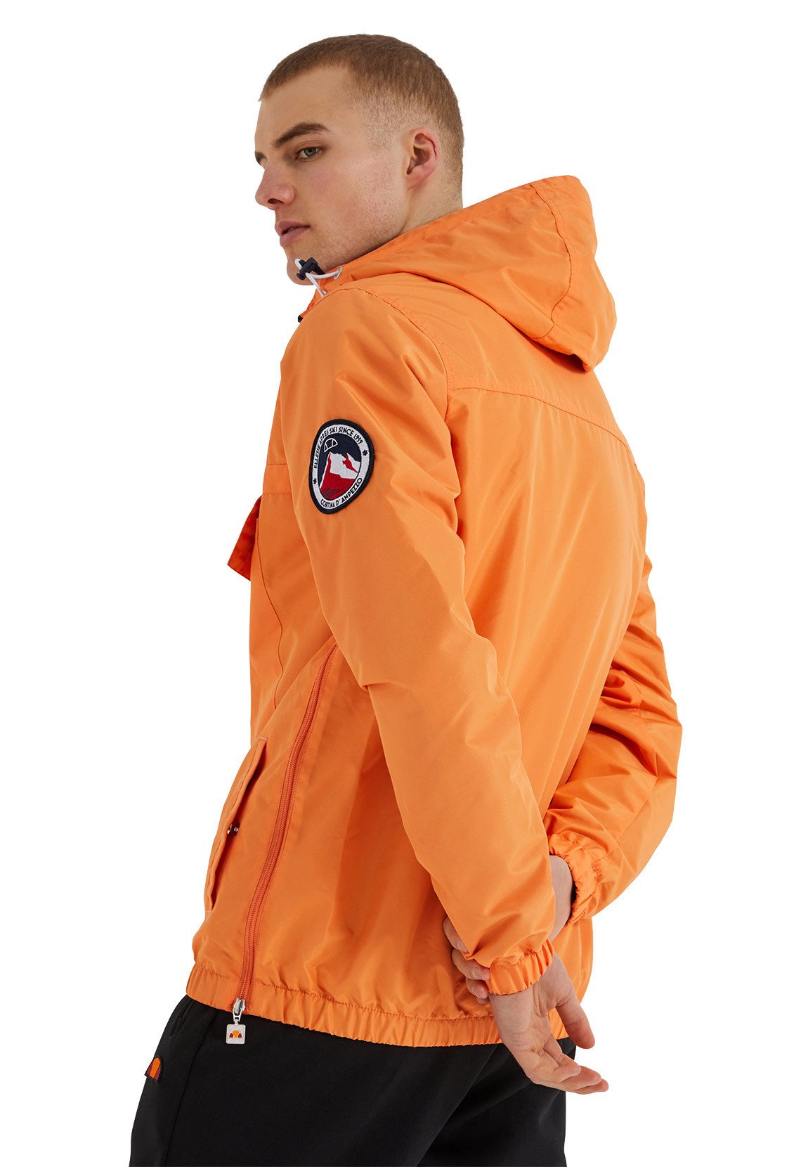 orange windbreaker