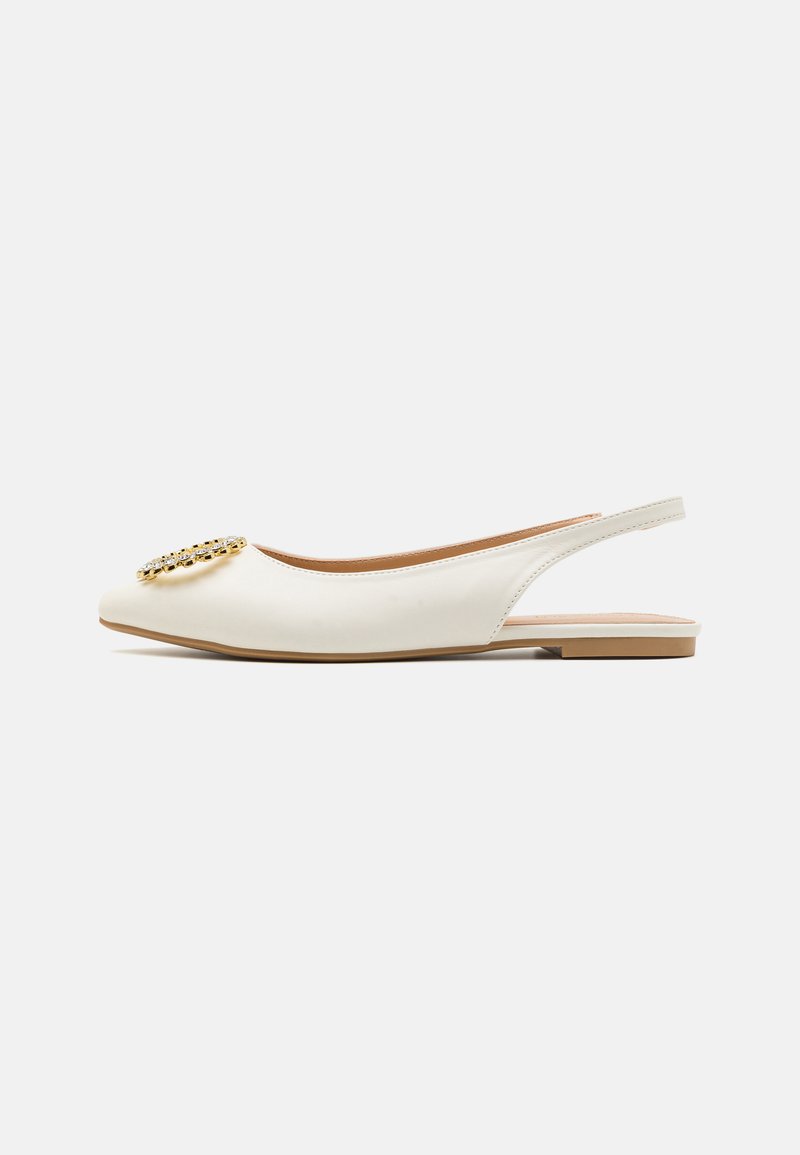 Anna Field by Zalando - Sarokpántos balerina cipők - off-white, Nagyítás