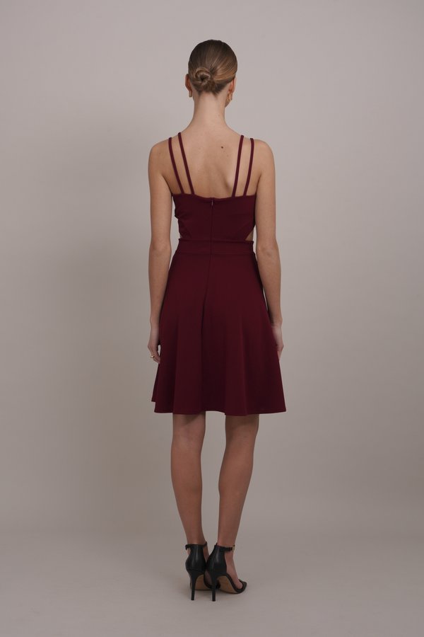 MILLY STRAP SKATER - Cocktail dress / Party dress - wine2