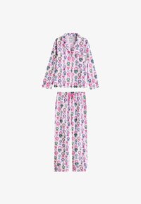 Vybrané, lilac purple rosette print