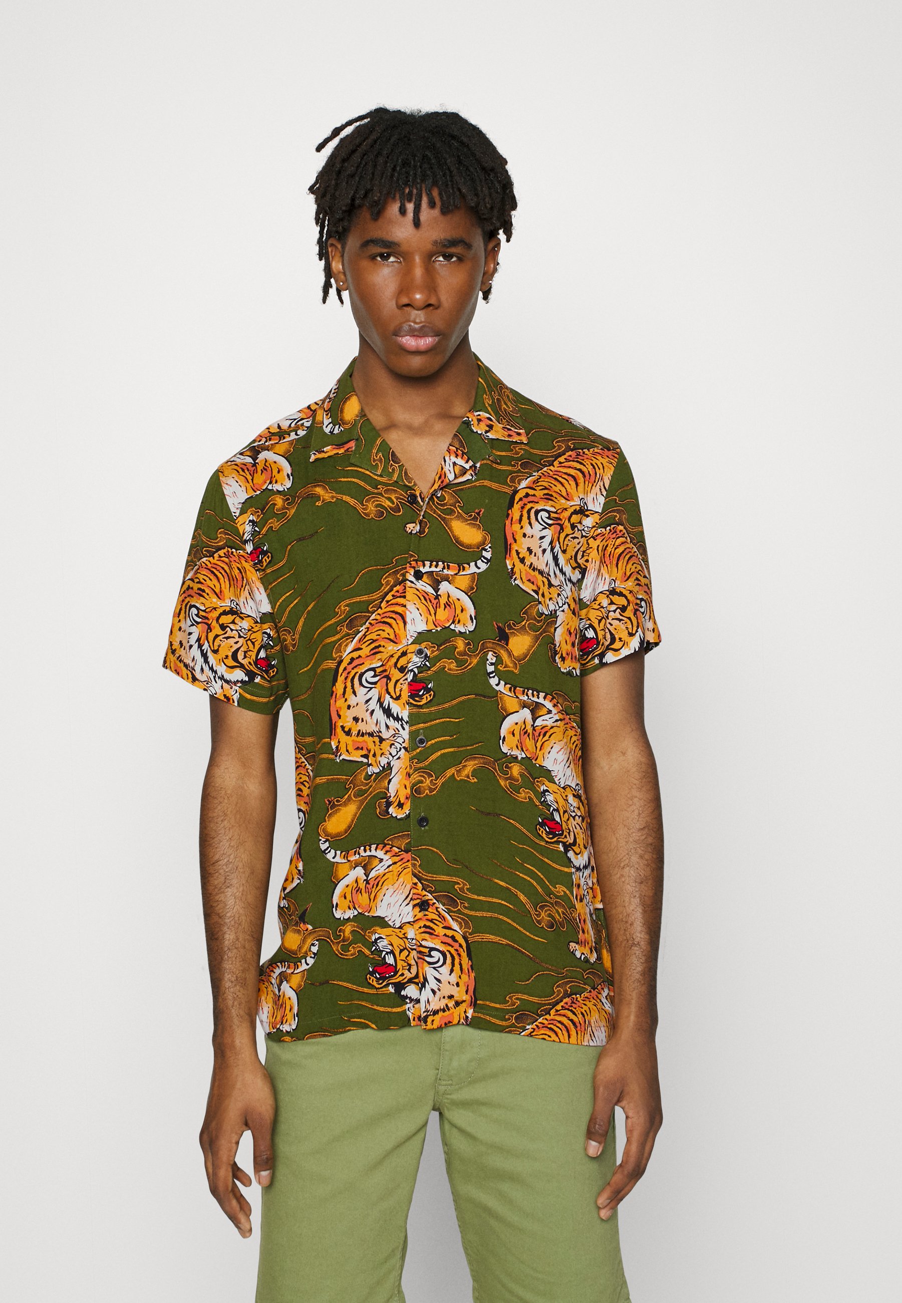 Brave Soul Shirt - khaki/multi/khaki 