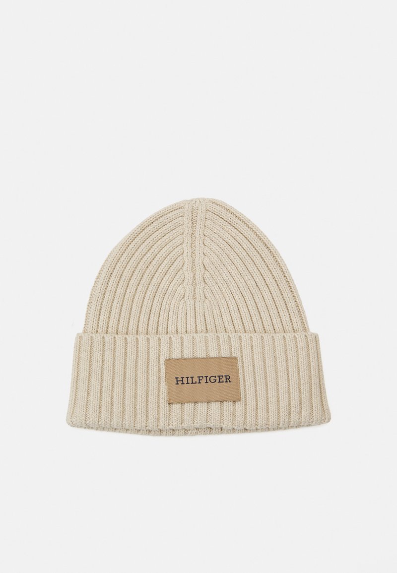 Tommy Hilfiger MONOTYPE PATCH BEANIE UNISEX - Σκούφος - beige