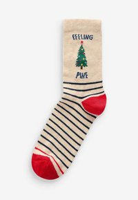 Next CHRISTMAS PATTERN 4 PACK.  REGULAR FIT - Strømper - slogan
