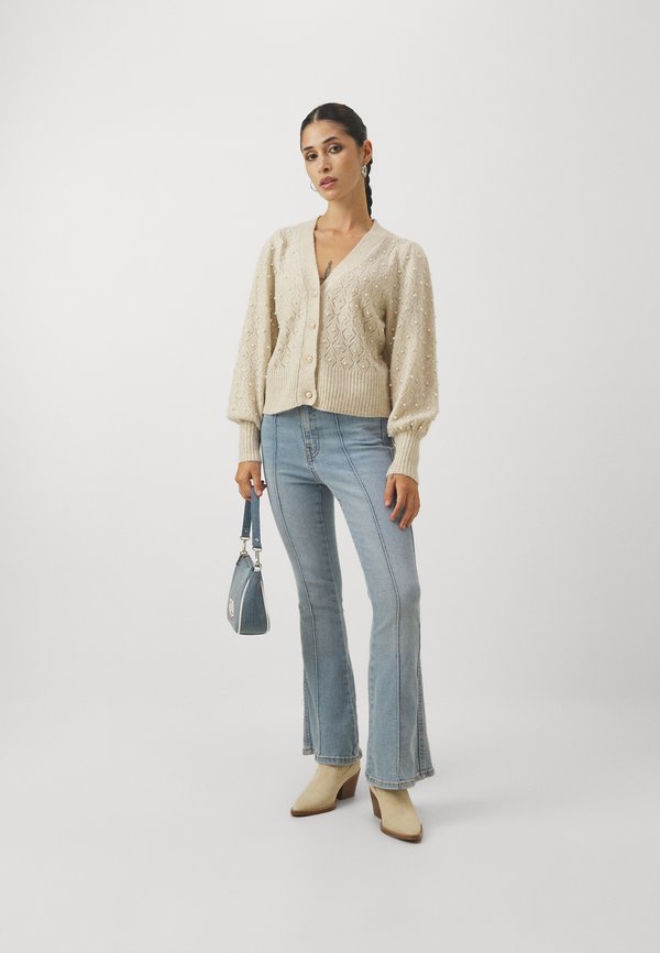 ONLLIA LIFE PEARL  - Cardigan - beige2