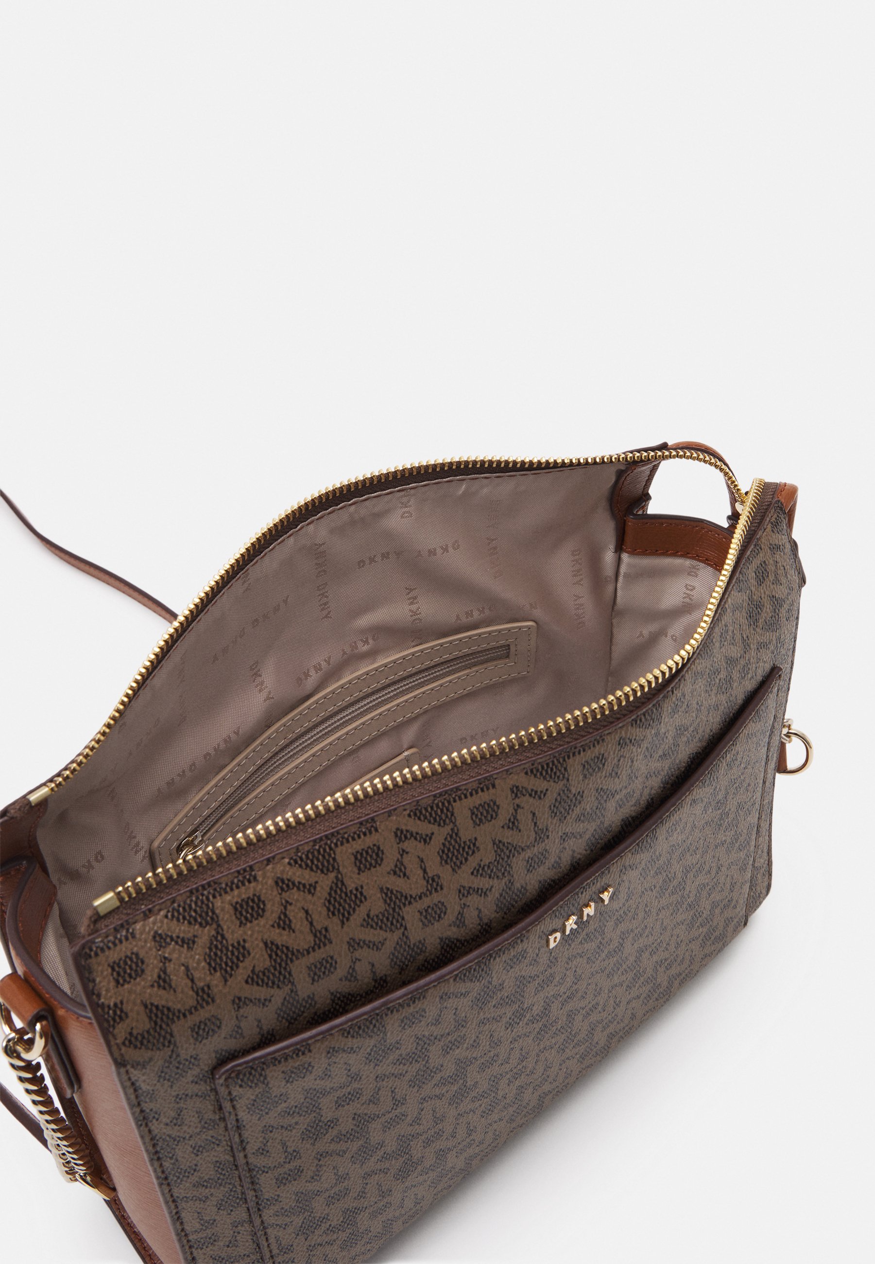 dkny mocha cross body bag