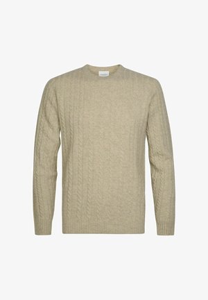 PROFUOMO, PROFUOMO PULLOVER CREW-NECK - Jersey de punto - light beige