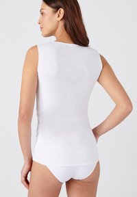 Damart AVEC GUIPURE  - Top - blanc