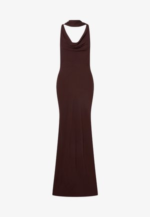 Malina, VIDA COWL NECK SCARF DRESS - Robe de cocktail - espresso