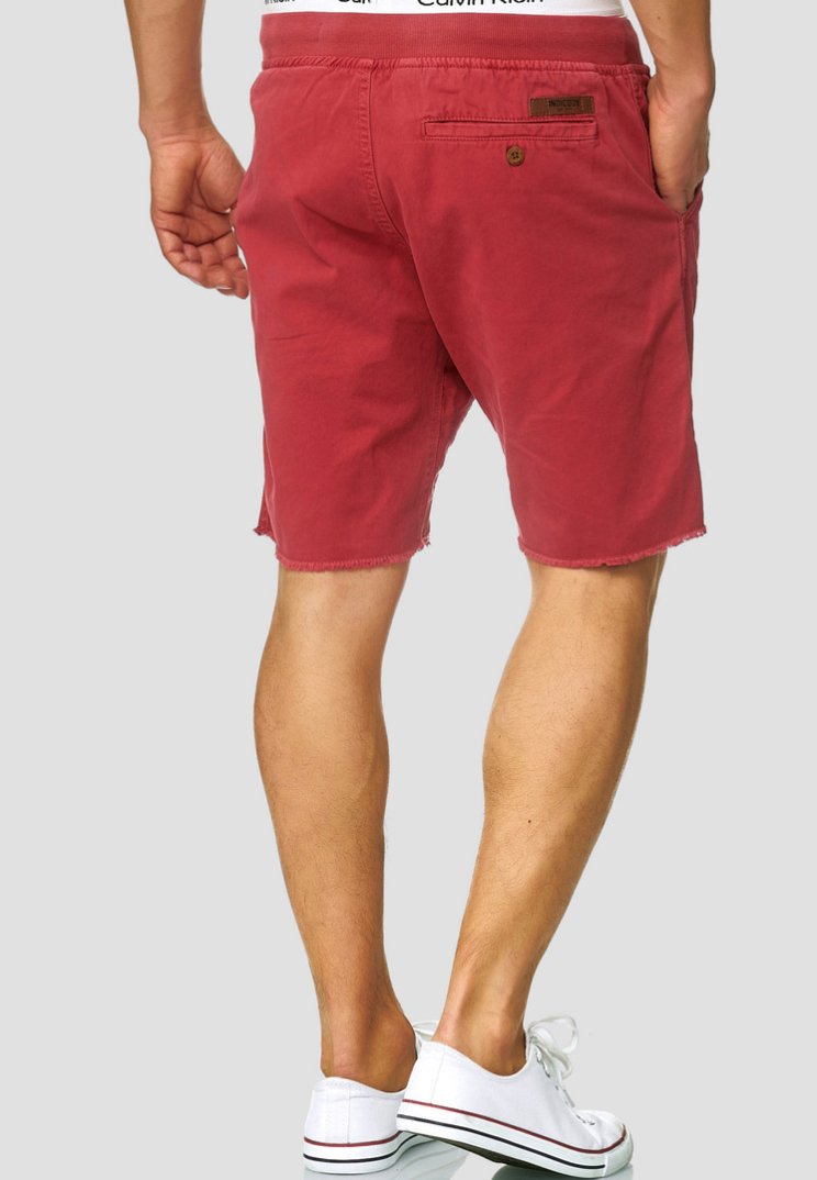 INDICODE JEANS CARVER - Denim shorts - vermillion/red - Zalando.de