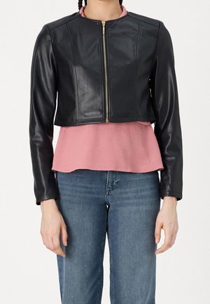 Giacca in similpelle - black