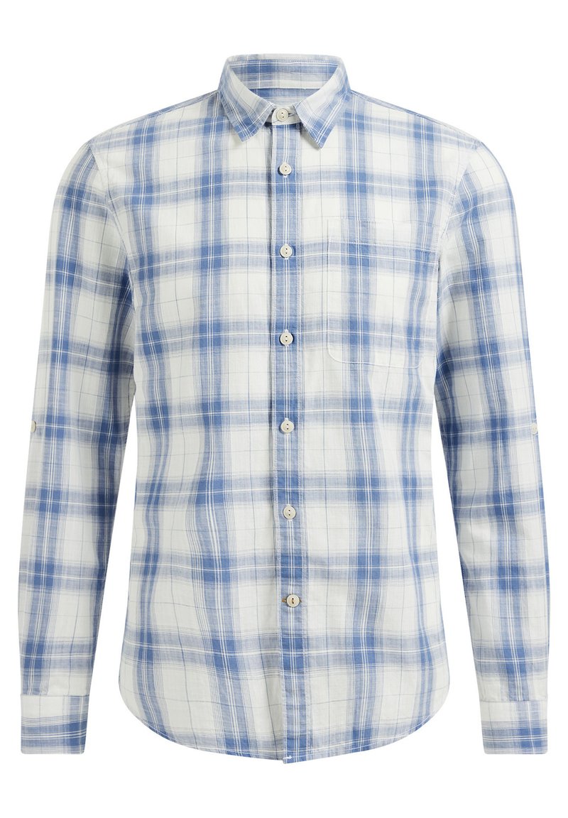 Herren Freizeithemden | WE Fashion SLIM FIT MET RUITDESSIN Hemd blue/white/blau - JZ81156 Herren Freizeithemden | WE Fashion SLIM FIT MET RUITDESSIN Hemd blue/white/blau - JZ81156