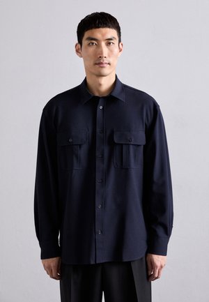 RELAXED PATCH POCKET SHIRT - Skjorta - navy