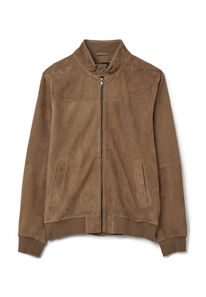 PIOMBO Leren jas - tobacco brown
