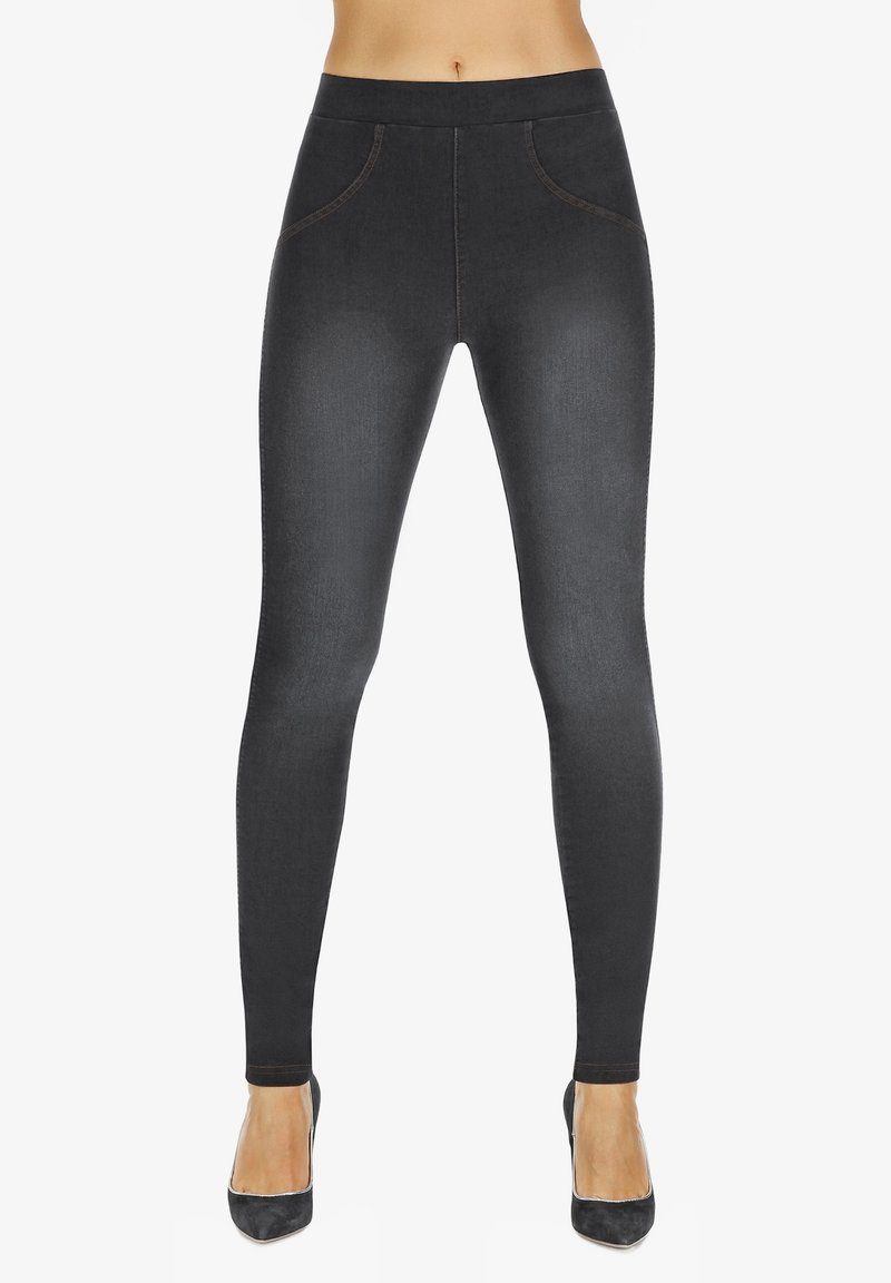 Bas Bleu MADDIE DEN - Jegginsy/czarny - Zalando.pl