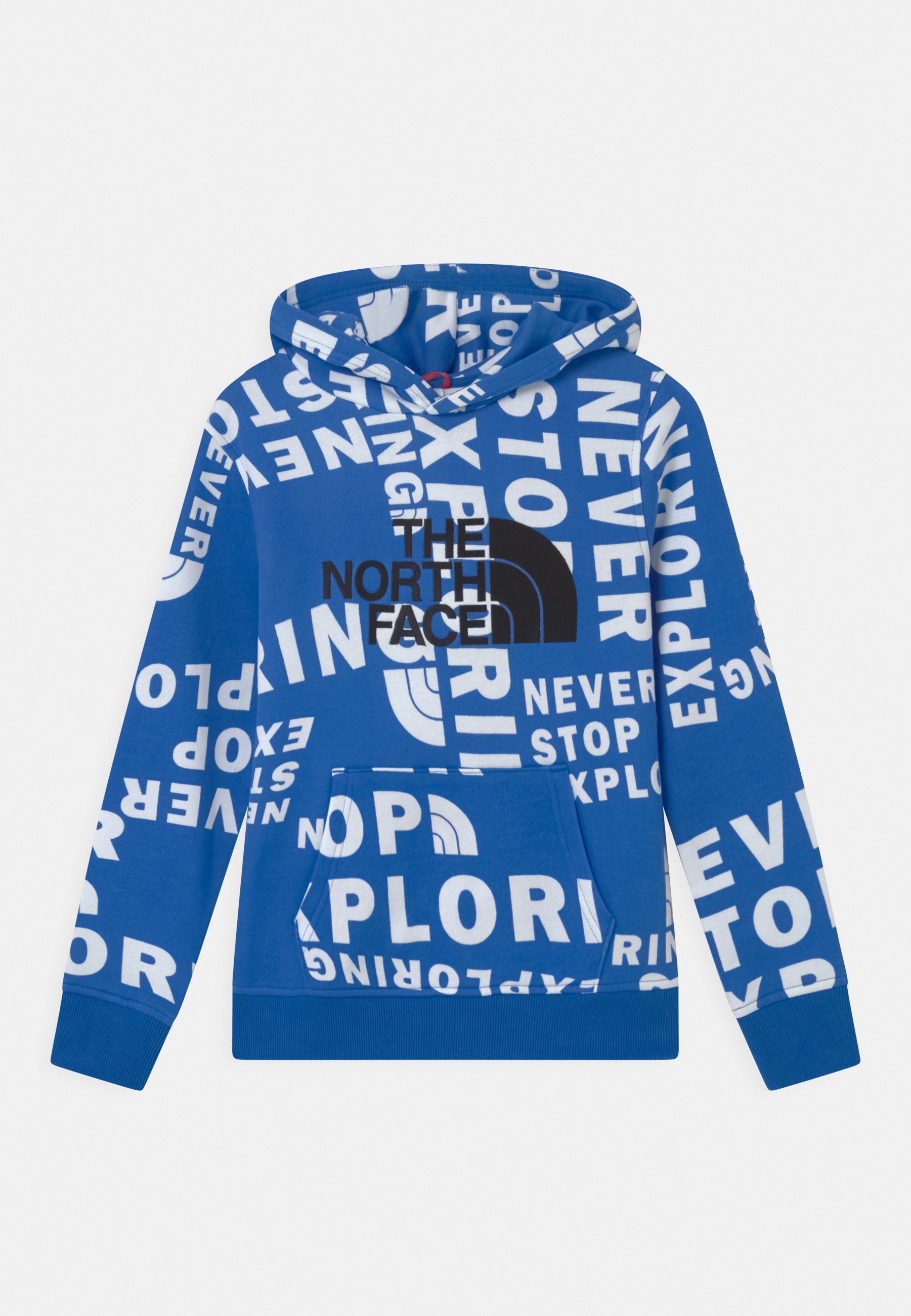 north face drew peak hoodie blue